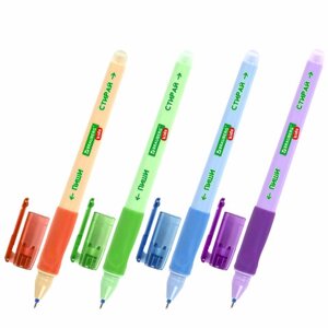Ручка стираемая гелевая с эргономичным грипом BRAUBERG KIDS "RESTART COLOR", СИНЯЯ, игольчатый пишущий узел 0,5 мм,