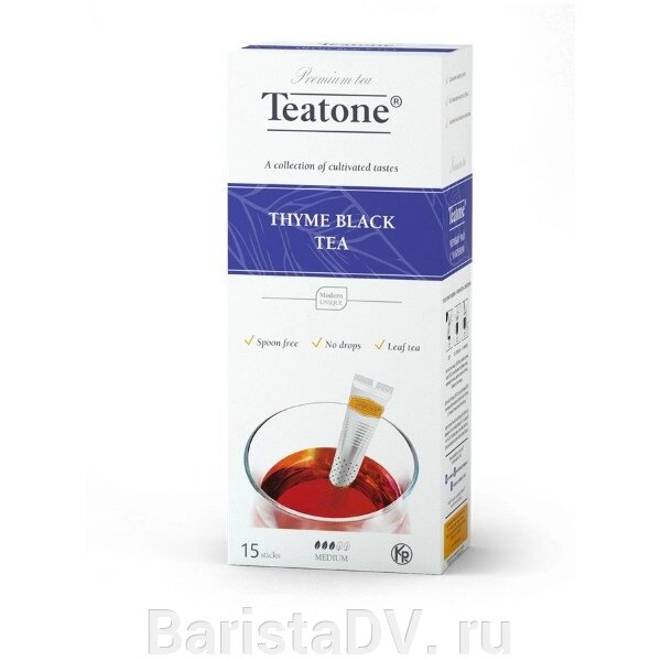 Черный чай (Аромат чабреца, TEATONE, (15шт*1,8г) от компании BaristaDV. ru - фото 1