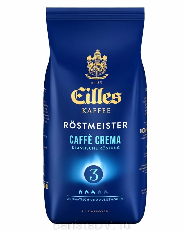 Eilles Кофе в зернах espresso "Caffe Crema" 1000г от компании BaristaDV. ru - фото 1