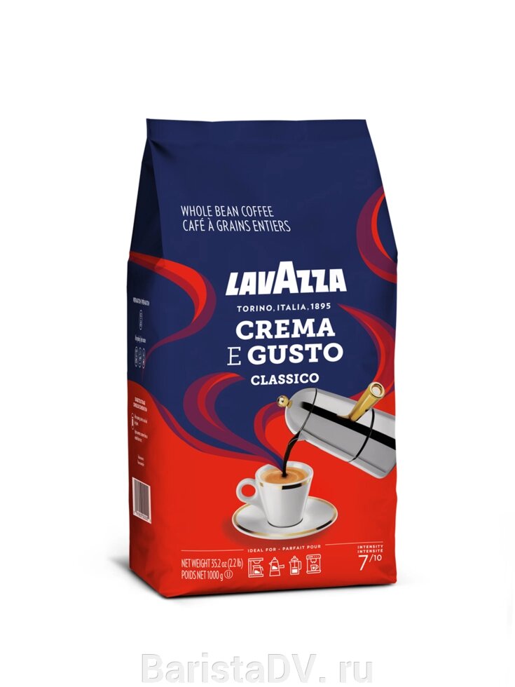 Кофе в зернах Лавацца Крема Густо 1 кг ##от компании## BaristaDV. ru - ##фото## 1