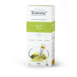 Зеленый чай (TEATONE, (15шт*1,8г),