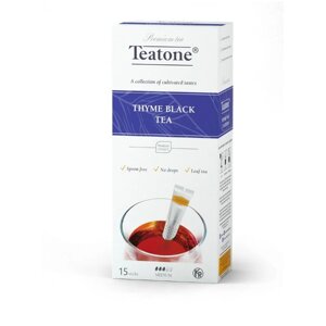 Черный чай (Аромат чабреца, TEATONE, (15шт*1,8г)