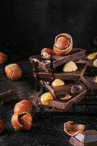 Молочный шоколад с фундуком 30 гр