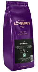 Кофе в зёрнах Lofbergs ESPRESSO 1000г*4, пакет