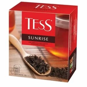 Чай Тесс 100 пак. черн. Sunrise (без добавок)