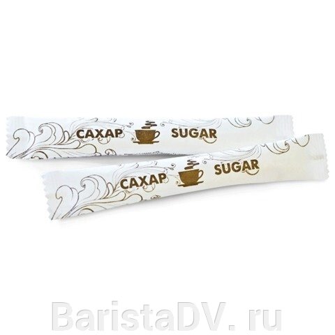 Сахар порционный 5 г. стик 10кг. (приблизительно 2000шт.) от компании BaristaDV. ru - фото 1