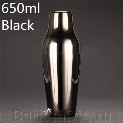 Шейкер Boston Bar 650 мл; темный хром, металлич от компании BaristaDV. ru - фото 1