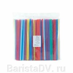 Соломка d 8 мм, L 240 мм, цветная 250шт ##от компании## BaristaDV. ru - ##фото## 1