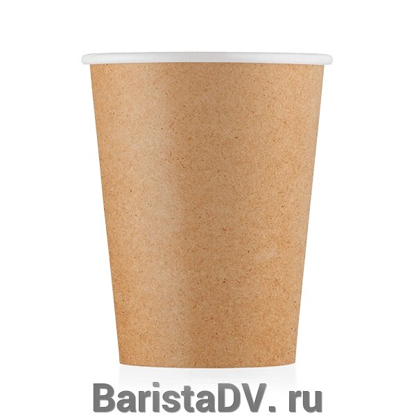 Стаканы картонные 250мл 8oz Крафт 50шт/уп от компании BaristaDV. ru - фото 1