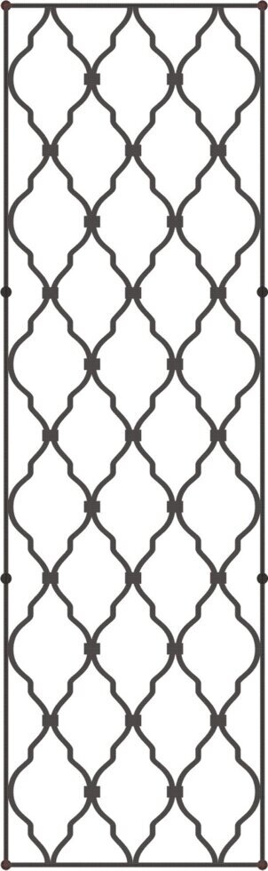 Кованая решетка для двери "Монастырка" от компании Ковка-Трейд - фото 1