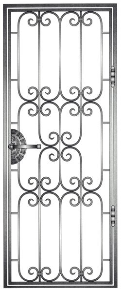 Кованая решетка для двери от компании Ковка-Трейд - фото 1