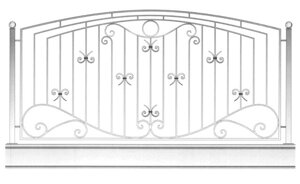 Кованое ограждение 40х25 Церта-Пласт 4062