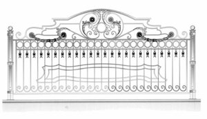 Кованое ограждение 40х25 Церта-Пласт 4072