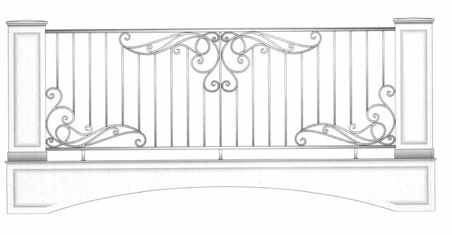 Кованый балкон ##от компании## Ковка-Трейд - ##фото## 1