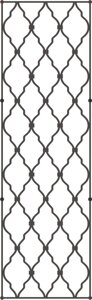 Кованая решетка для двери "Монастырка"
