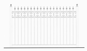 Кованое ограждение 40х25 Церта-Пласт 4054