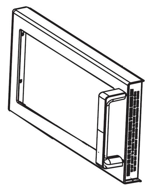 Дверь в сборе 58101013 для печи микроволновой т. м. Menumaster серии  RMS модели RMS510D от компании ООО «ФудПром» - фото 1