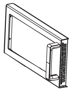 Дверь в сборе 58101013 для печи микроволновой т. м. Menumaster серии RMS модели RMS510D
