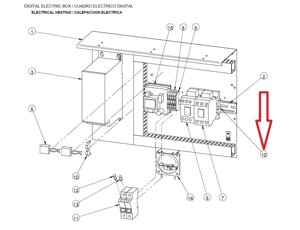 Фиксатор электроаппаратуры 12037188 (DO1DL14162) для машины сушильной т. м. Fagor серии SR