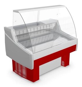 Холодильная витрина Айсберг Оптима Люкс-СНП 1,3 (с подтоварником)