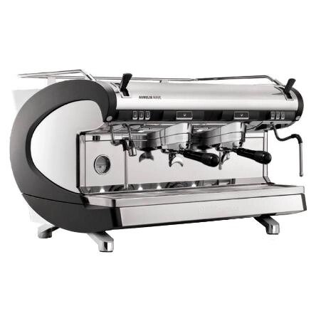 Кофемашина Nuova Simonelli Aurelia Wave 2Gr S 220V LED 220V высокая группа полуавтомат черная от компании ООО «ФудПром» - фото 1