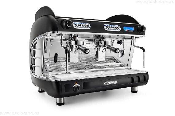 Кофемашина Sanremo Verona SED+AM (автомат) 2 высокие гр. экономайзер, чёрная от компании ООО «ФудПром» - фото 1