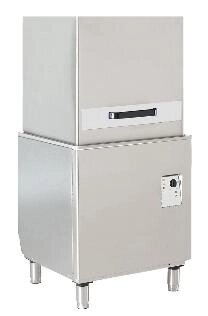 Купольная посудомоечная машина 50х50 см с дозатором ополаскивающих средств, без дозатора моющих средств, с дренажной