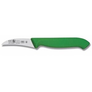 Нож для чистки овощей 6см, изогнутый, зеленый HORECA PRIME 28500. HR01000.060