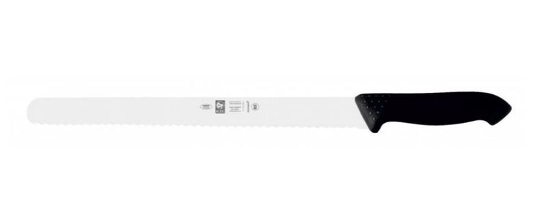 Нож для нарезки 36см с волнистой кромкой, черный HORECA PRIME 28100. HR12000.360 от компании ООО «ФудПром» - фото 1