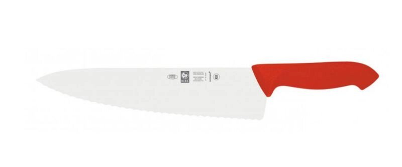 Нож поварской "Шеф" 25см с волнистой кромкой, красный HORECA PRIME 28400. HR60000.250 от компании ООО «ФудПром» - фото 1
