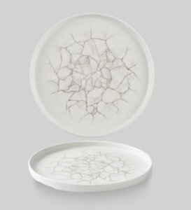 Тарелка мелкая 26см, h2см с прямым бортом, Chefs Plate, цвет Agate Grey, KTAGWP261