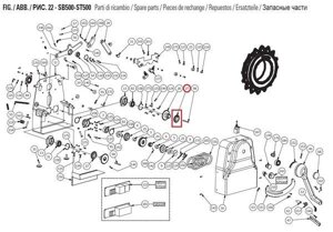 Звёздочка Z=16 SFX00027 для машины тестораскаточной т. м. WLBake серии DSF