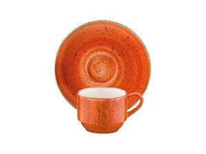 Bonna Terracota Aura Чашка кофейная с блюдцем ATC GRM 01 KFT (штаб., 90 мл, терракотовый)