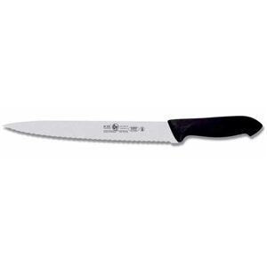 Нож для мяса 25см с волнистым лезвием, черный HORECA PRIME 28100. HR64000.250