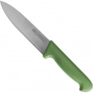 Нож поварской 16см Roal зеленая пластиковая ручка