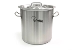 Кастрюля нерж с тройным дном 300х220мм объем 15L с дв. ручками, 101325 Viatto