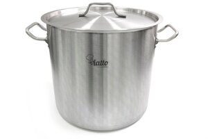 Кастрюля нерж с тройным дном 400х320мм объем 40L ч дв. ручками, арт. 101332, Viatto