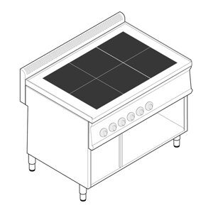 Плита электрическая TecnoInox PCU105FE7