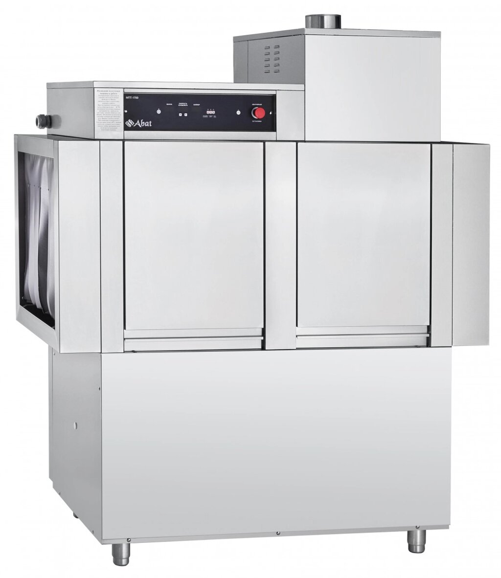 Посудомоечная машина конвейерного типа Abat МПТ-1700-01 (левая) с рекуператором тепла от компании ООО «ФудПром» - фото 1