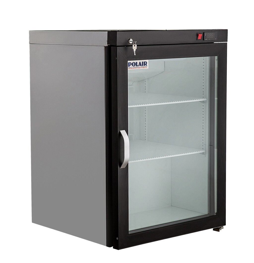 Шкаф барный холодильный Polair DM102-Bravo черный с замком от компании ООО «ФудПром» - фото 1