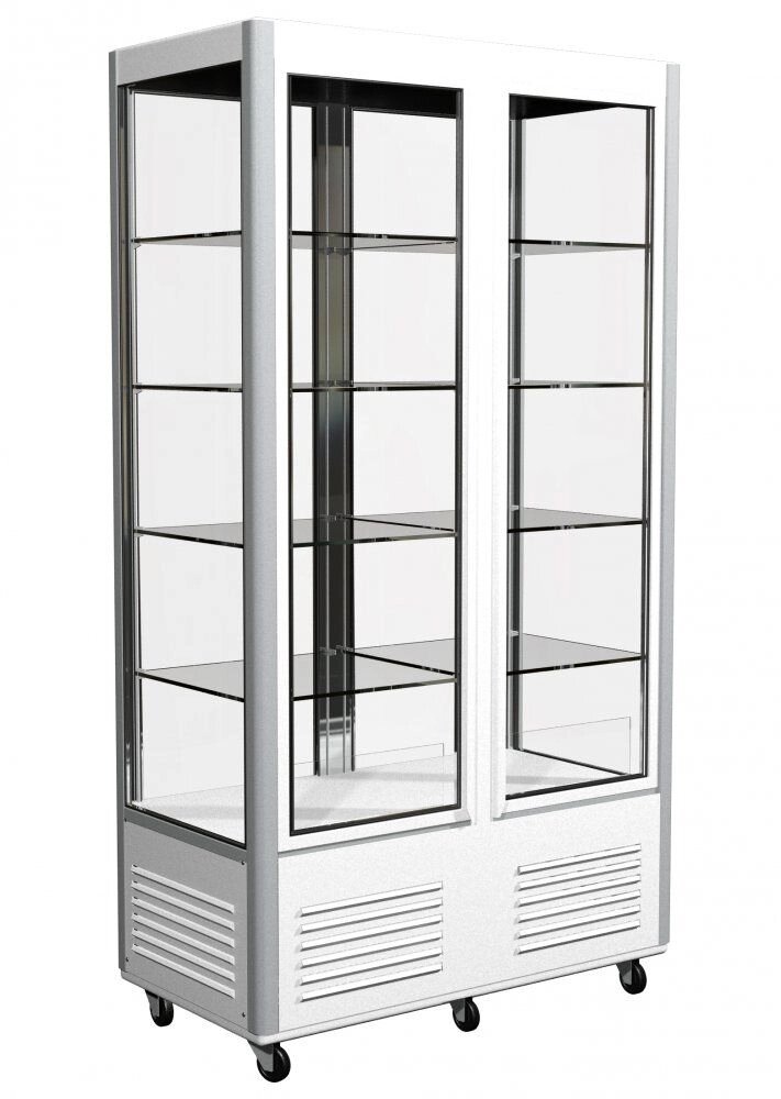 Шкаф холодильный Polus D4 VM 800-1 (R800C) (цвет по схеме, 2 дв, стекл полки) от компании ООО «ФудПром» - фото 1
