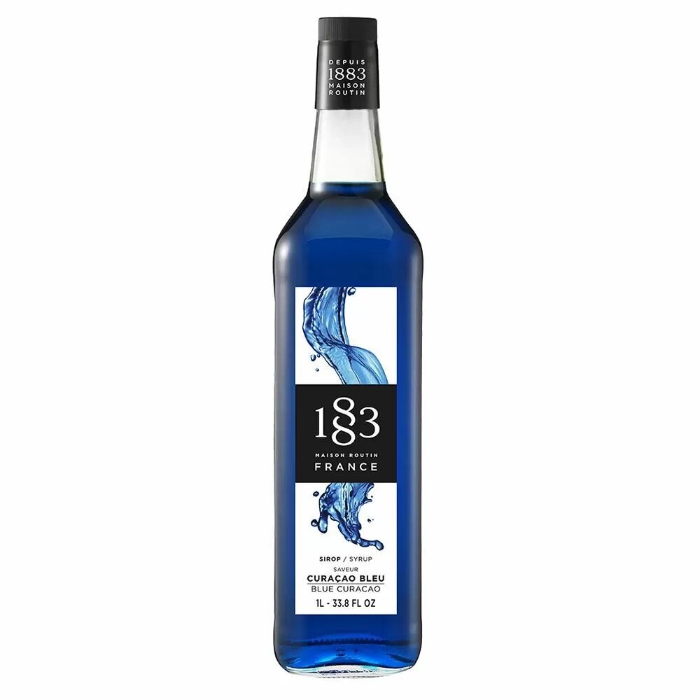 Сироп 1883 Maison Routin Блю Кюрасао (Blue Curaсao), 1 литр от компании ООО «ФудПром» - фото 1