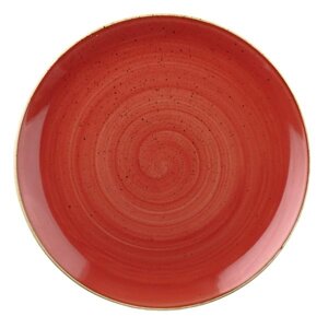 Тарелка мелкая 28,8см, без борта, StoneCast, цвет Berry Red SBRSEV111