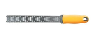 Терка для цедры и сыра, нерж. сталь, ручка пластиковая, цвет желтый 50ZES01