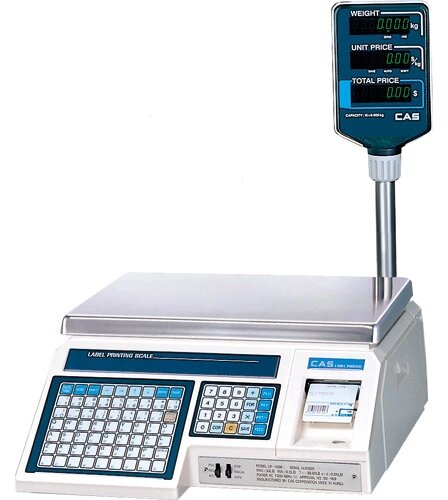 Весы торговые с печатью этикеток Cas LP-30R (1.6) от компании ООО «ФудПром» - фото 1