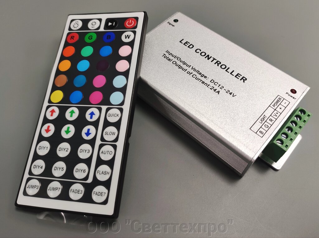RGB контроллер IRL-44KEY-24A 8A*3 12-24V от компании ООО "Светтехпро" - фото 1