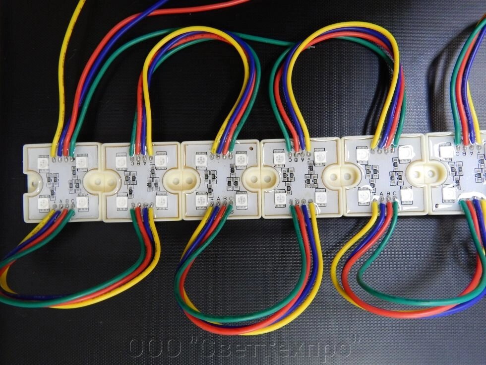 Светодиодный модуль 4x5050 RGB от компании ООО "Светтехпро" - фото 1