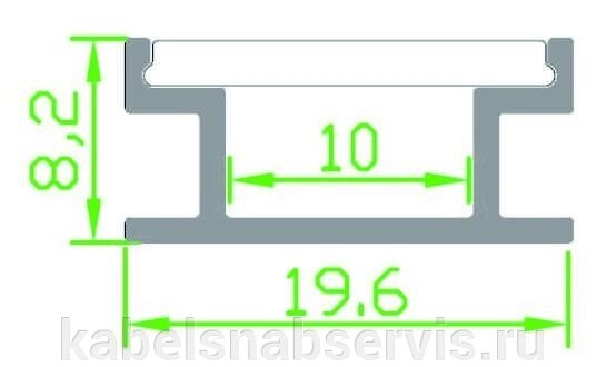 Алюминиевый анодированный профиль для светодиодных лент (встраиваемый, угловой, навесной, подвесной) от компании Группа Компаний КабельСнабСервис - фото 1