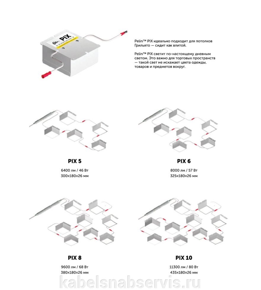 Cветодиодные светильники серии PRO, PIX, WIN, NEW, KIT от компании Группа Компаний КабельСнабСервис - фото 1