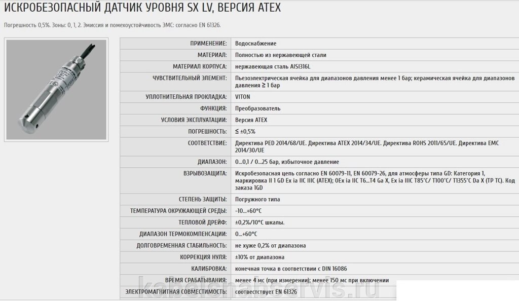 Искробезопасные АТЕХ датчики-преобразователи давления от компании Группа Компаний КабельСнабСервис - фото 1